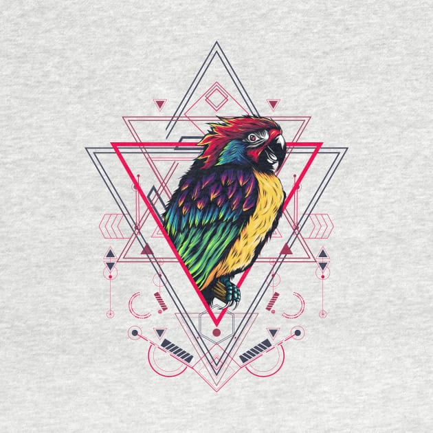 Parrot Sacred Geometry by FunSillyShop